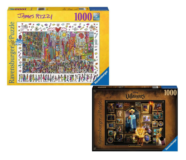 Ravensburger Zestaw James Rizzi Time Square + Villainous. Książe John - 1060029 - zdjęcie